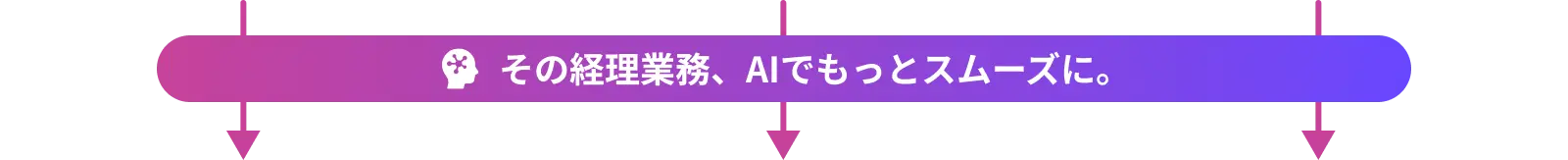 その経理業務、AIでもっとスムーズに。