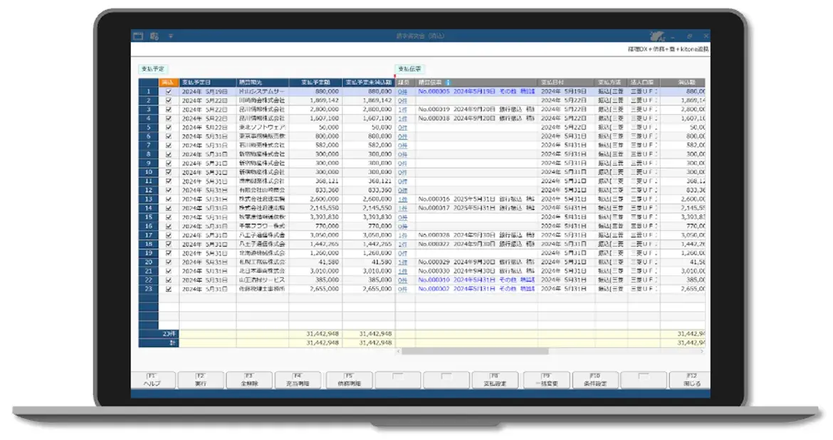 債務奉行クラウド連携イメージ