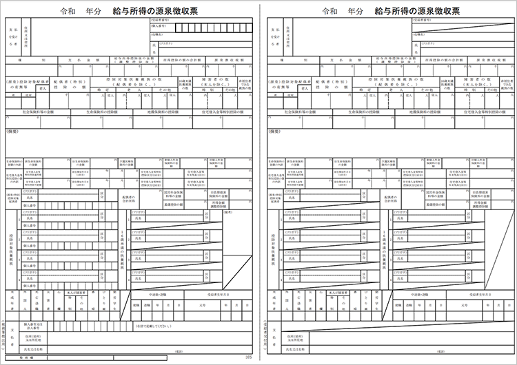 給与所得の源泉徴収票