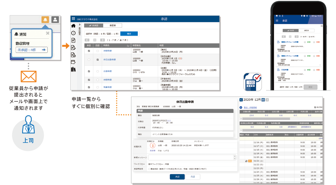 奉行Edge勤怠管理クラウド