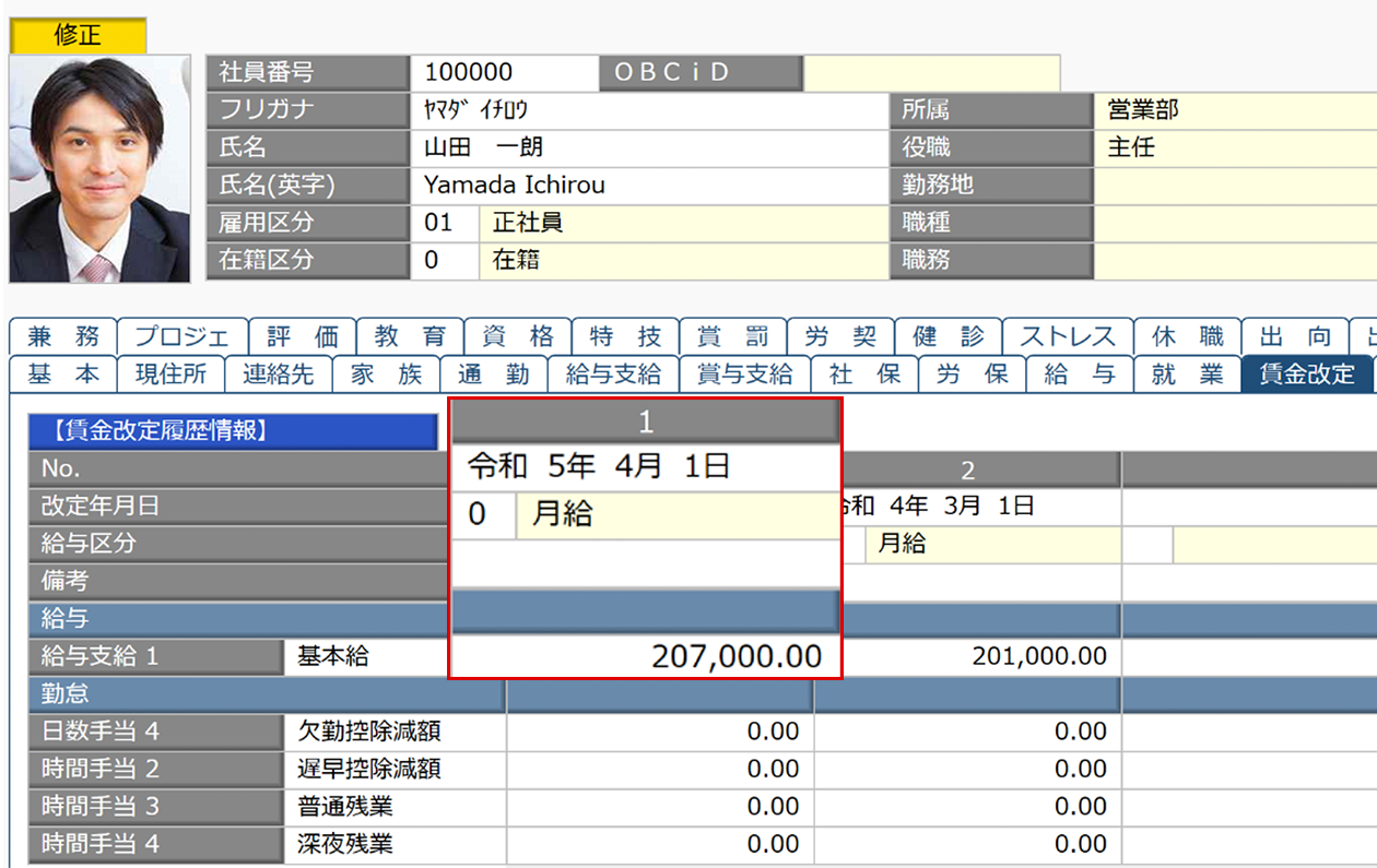 賃金改定オプション