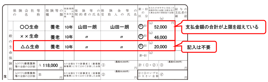 保険料控除申告書