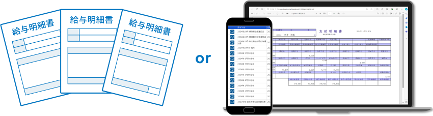 給与明細書の配付