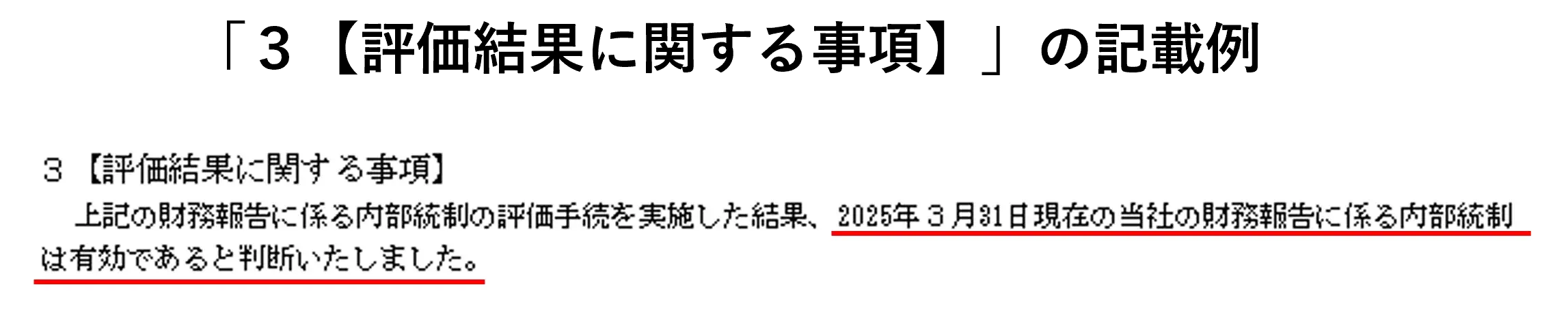オービックビジネスコンサルタント第46期 内部統制報告書の記載例_3