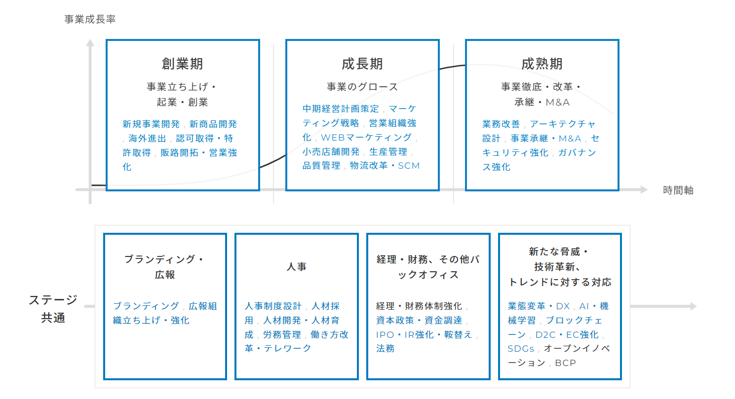 ステージごとのプロ人材（サーキュレーションの例）