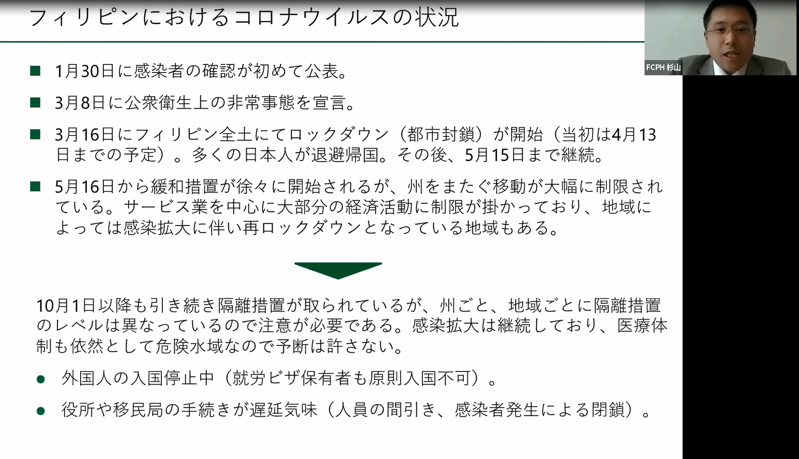 フィリピンにおけるコロナウイルスの状況