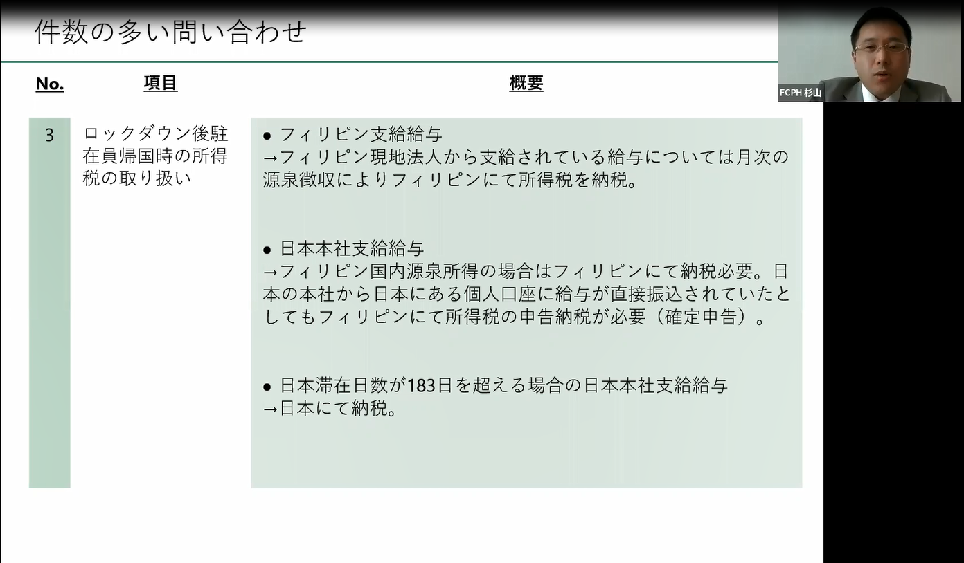 駐在員が帰国されている企業は、所得税納付場所に要注意